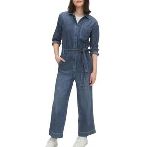 Gap Utility Jumpsuit Denim Coveralls Boiler Suit Overalls, size 6 medium indigo
